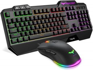 Havit Keyboard Rainbow Backlit Wired Gaming Keyboard